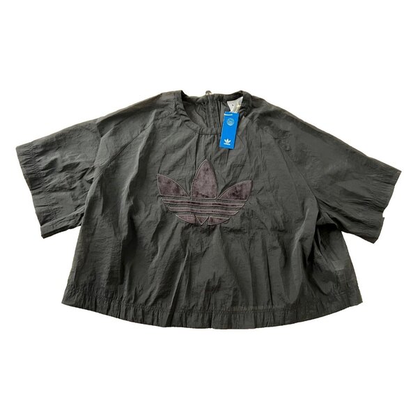 Adidas IC7229 Always Original Cropped T-Shirt Black ( 4X ) - Picture 2 of 8